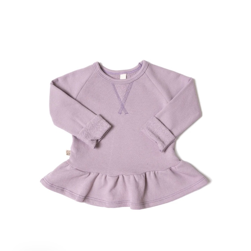 Childhoods Peplum Sweatshirt 12-18m Haze Lavender